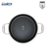 SEMIOALA INOX+CAPAC STICLA IN 3 STRATURI 28x13 CM, 7 L, - imagine 3