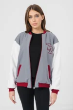 W JACHETA BOMBER  GRI GRENA XS