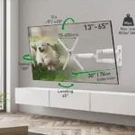 Suport TV de perete Barkan, cu brat  13"- 65",