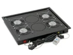 Panou ventilatie Triton pentru rack de podea 19", 4 ventilatoare