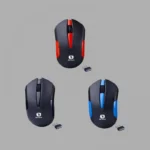 Mouse Serioux wireless, Drago 300, 1000dpi, albastru, baterie AAinclusa, receptor - imagine 2