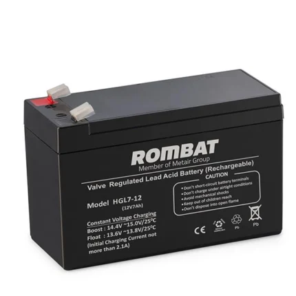 Acumulator stationar 7Ah/12V HGL12-7, Dimensiuni 151 x 65 x 101