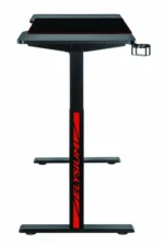 Birou gaming electric Serioux Elysium LED RGB 1400x600x730mm, reglare electrica - imagine 5