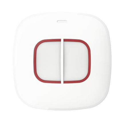 Buton de panica wireless Hikvision DS-PDEB2-EG2-WE(B), 2 butoane, ,frecventa de