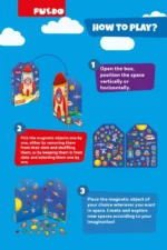 SET MAGNETIC DIN SPUMA EVA, SPATIUL COSMIC, PUEDO - imagine 3