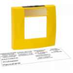 HW Carcasa buton cu geam galben s. RAL1021, 704902.