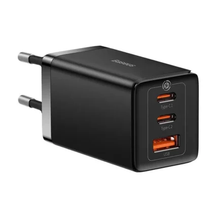 Incarcator retea Baseus GaN5 PRO, Quick Charge 65W, 2 porturi