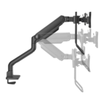 Brat dublu monitor Neomounts DS75S-950BL2; pentru display-uri cu diagonale 17"-32", - imagine 3