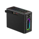 Boxa portabila Akai cu 2 micfrofoane wireless IPX6-80W - imagine 2