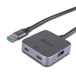 Hub Lindy 4 Porturi, interfata USB 3.2 / 3.1 Gen