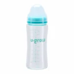 Biberon de sticla 260 ml+2 tetine extra, U-Grow
