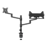 Suport dublu laptop de birou Neomounts DS20-425BL2; pentru display-uri cu - imagine 3