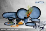 SET 4 FARFURI INTINSE CERAMICA 28 CM, SERENITY, ART OF - imagine 5
