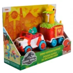 VEHICUL DE SALVARE CU REMORCA COLORATA, DINO, JURASSIC WORLD, TOMY - imagine 2
