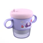 Cana termos cu manere si capac, mov, 250 ml, U-Grow - imagine 2